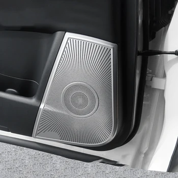 CarManGo Accesorii Auto Usa Difuzor de Sunet Chrome Pad Difuzor Capacul Ornamental Sticker Decor pentru Nissan Patrol Y62 2010-2019