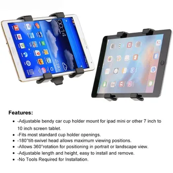 Universal 7.9 8 9.9 10.5 inch Tableta suport Auto Suport Auto CD Slot Mount Titularului pentru Huawei T3 9.6 M3 10 lite Masina Stand Titular