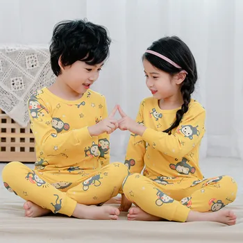 Copii Pentru Copii Set De Pijama Copii Toamna Cu Maneca Lunga Bumbac, Pijamale Desene Animate Băiat Pijamale Fete De Start Drăguț Haine Fata Îmbrăcăminte De Noapte