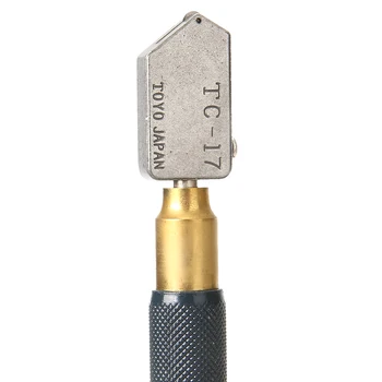 6pcs/Set TC-17 Sticlă de Ulei Freze Metal Mâner de Diamant Capul Drept Instrument de Tăiere pentru Tăierea Placi de Sticla
