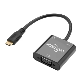 Compatibil HDMI la VGA Adaptor Micro Mini de sex Masculin Adaptor de la VGA de sex Feminin 1080p Converter Pentru Laptop, Xbox 360, PS3, PS4