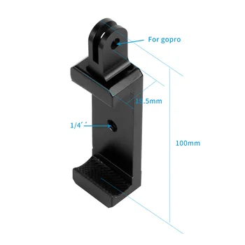 Telefon Stand Holder Clip Adaptor Trepied 1/4 Gaura si Rece Pantof de Montare Clemă pentru iPhone pentru Huawei km pentru Camera Gopro Monopod Selfie
