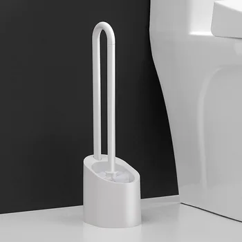 TPR Perie Wc din Plastic Accesorii Baie Set Perie de Curățare Pentru Toaletă de uz Casnic de Curățare Podea Mâner Lung Perie de Curățare