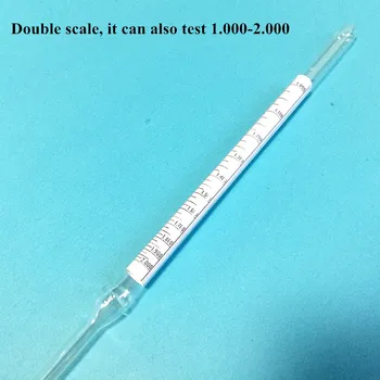Baume Sticla float ecartament densitometru 0-70 precizie ridicată Salinitate hidrometru de sticlă lichid hidrometru Lungime 270mm 5pcs