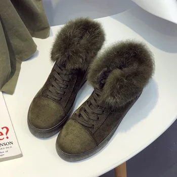 2020 nouă de pantofi pentru Femei de Iarna Zapada Ghete Blana Caldă de Pluș Lady Pantofi Casual Dantela-Up Adidași de Moda Zapatillas Mujer Platforma
