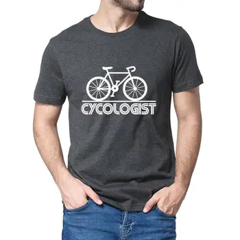 Unisex din Bumbac Cycologist cu Bicicleta Amuzant Biciclete Fanatic Ciclist Bicicleta Rider pentru Bărbați T-Shirt Femei Amuzante Moale Tee Jachete