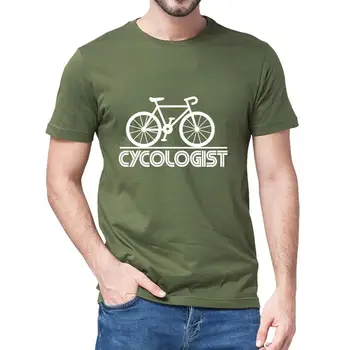 Unisex din Bumbac Cycologist cu Bicicleta Amuzant Biciclete Fanatic Ciclist Bicicleta Rider pentru Bărbați T-Shirt Femei Amuzante Moale Tee Jachete