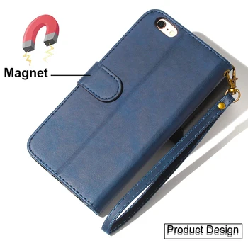 SUEF 9 Pachetul de Card din Piele PU Caz Pentru iPhone XR X XS Max 11 Pro Max 6 7 8 Plus Telefon Pungi Stand Portofel Curea Magnetic Coque