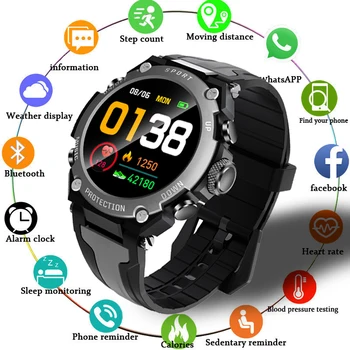 LIGE 2021 Nou de Muzică Bluetooth Ceas Inteligent IP68 rezistent la apa de Monitorizare a ritmului Cardiac de Fitness în aer liber Sport Smartwatch Pentru Android IOS