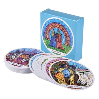78Pcs Clasic Rotund Mănăstirea Sihăstria Pachet de Cărți de Joc engleză Tabla de Joc Card de Cadouri Jucarii
