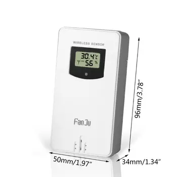Digital de Temperatură și Umiditate Senzor Wireless Metru Higrometru Termometru Electronic În/în aer liber Utilizat cu Stația Meteo