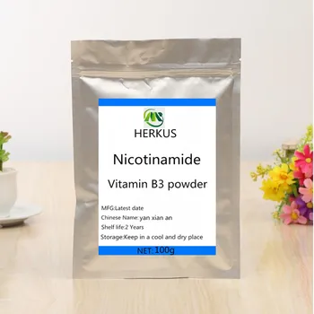 Cel mai bun de vânzare cele mai bune niacinamida vitamina B3 pulbere, pentru a îmbunătăți pielii, mai mic de colesterol, anti-imbatranire