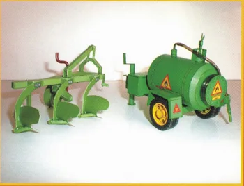 1:32 cehă Zetor 7745-7211 Tractor Amuzant 3D DIY Hârtie Model de Carte de Clădire Seturi de Constructii jucarii Jucarii Educative Model Militar