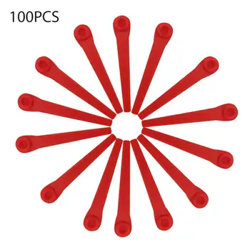 100BUC mai Multe Funcții de Plastic de culoare Roșie de Tuns Iarba Lama Lame de schimb Pentru Gradina de Putere masina de Tuns iarba