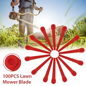 100BUC mai Multe Funcții de Plastic de culoare Roșie de Tuns Iarba Lama Lame de schimb Pentru Gradina de Putere masina de Tuns iarba