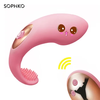 G Spot Vibrator rezistent la apa cu 10 Puternice Vibrații,fără Fir de Control de la Distanță Clitoris Vagin Stimulator,Adult Jucării Sexuale pentru Femei
