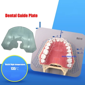 1 buc laboratoare dentare dentare din plastic placă de ghidare dinți aranjament pe proteza acrilica munca