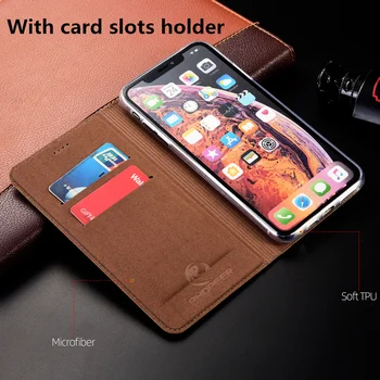 De lux High-end din Piele Magnetice Caz Toc Pentru Xiaomi Mi A3/Xiaomi Mi A2 Flip Cover Slot pentru Card de Suport Funda Coque Capa
