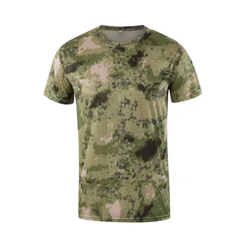 Camuflaj Tricou Bărbați Vară T-shirt cu Maneci Scurte Tee Topuri Mens Outdoor Militare Tactice de Luptă de Fitness Uscat Rapid Camasi