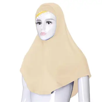 2 BUC Femeile Musulmane Islamice Capac Hijabs Eșarfă Capac Cap Șaluri Văl Arabe Set Exterior Eșarfă Capac Interior Ramadan Turban Nou 76*68cm