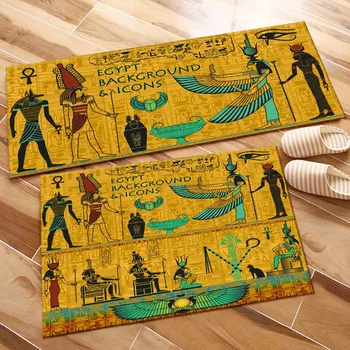 Egiptul antic Zonă Acasă Copilul Mat si Covor Camera de zi Mare de Cristal Catifea Baie Dormitor Ușa de la Bucătărie Mat Mat Baie