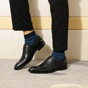 Designerul Italian De Vacă Din Piele Formale Oxford Barbati Pantofi Dantela-Up Subliniat Toe De Afaceri, Munca De Birou Rochie Pantofi De Sex Masculin Încălțăminte