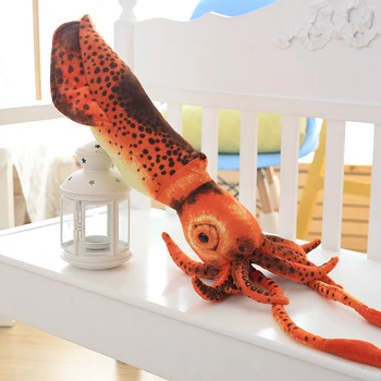 60cm Simulare Squid Octopus Pluș, Jucării Umplute Amuzant amprenta animale marine jucărie Cadou de Crăciun pentru Femei, Copii, Copii