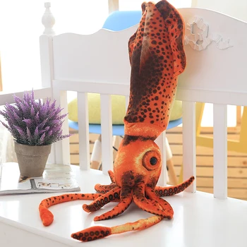 60cm Simulare Squid Octopus Pluș, Jucării Umplute Amuzant amprenta animale marine jucărie Cadou de Crăciun pentru Femei, Copii, Copii