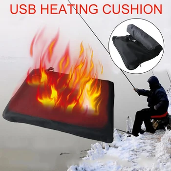 Multifuncțional fibra de Carbon Electrice de Încălzire Pernă USB încălzire pernă Pad Automată gonflabile Pescuit mat 30X40CM