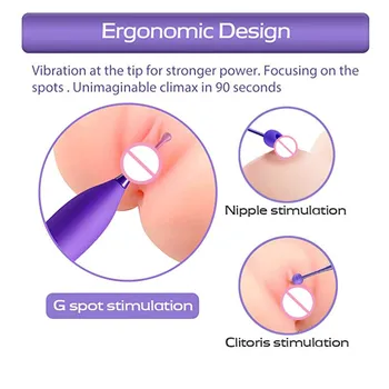 Punctul G și Clitorisul Vibrat cu Ultrasunete Vagin Masturbator Orgasm Lins Clitoris Stimulator Biberon Clemă de Masaj Jucarii Sexuale pentru Femei