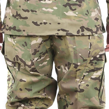 Mens Uniforme Militare Tactice de Îmbrăcăminte de Luptă Tricou Camuflaj Armata Militar Soldat Forțele Speciale Haina+Pantalon Set Maxi XS-2XL