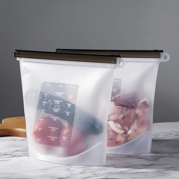 Silicon proaspăt-menținerea sac vid sigilate alimentare sac reutilizabil produce acasă de organizare și stocare Frigider fructe de bucătărie