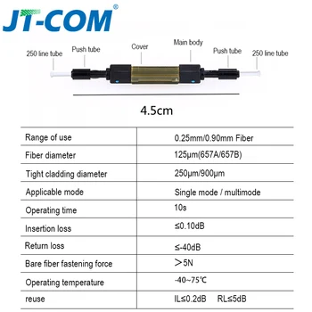 L925B Fibra Optica Rapid Conector Optic rapid conector de Fibra Optica Mecanice de Îmbinare pentru Cablu Drop