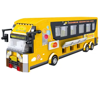 Mailackers Autobuz Double Decker Bus Touring Car Blocuri Prieteni Cifre Vehicul Auto Cărămizi Educative Pentru Copii Jucarii Cadou