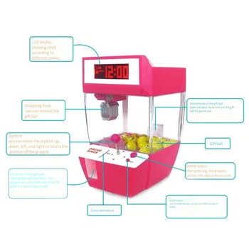 Papusa Mașină Cu Gheare Mini Joc Slot Automat De Bomboane Mașină Grabber Arcade Desktop Prins Muzică Distracție Jucării Amuzante Gadget-Uri Copii