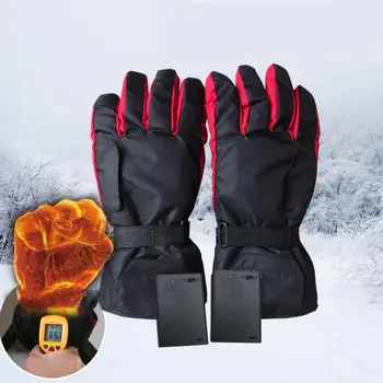 1Pair Mănuși Baterie Electrice Incalzite Mănuși de Sport de Control al Temperaturii Reîncărcabilă Pentru Motociclete de Echitatie Iarna mai Cald
