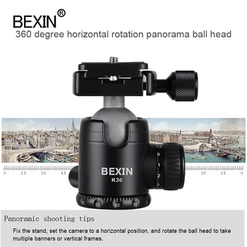 BEXIN Accesorii aparat de Fotografiat profesional de 360 de grade de Rotație panoramică dslr aparat de fotografiat trepied, Monopied adpter muntele capul mingea ballhead