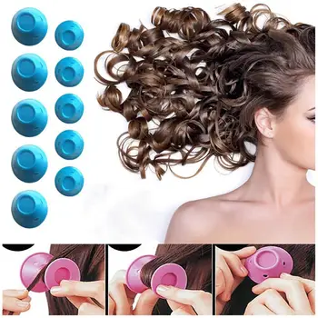 40PCS Magic de Îngrijire a Părului Role de Dormit Nici Căldură Silicon Bigudiuri Hair Twist Styling Instrument DIY Cu Uscător de Păr Bonnet Capac Parul