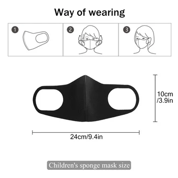 5Pcs/lot Pentru Copii 4-11 Ani Copiii Gura Masca dovada de Poluare Masca PM2.5 Aer Praf, Masti De Fata Lavabil Si Reutilizabil Acoperi Gura