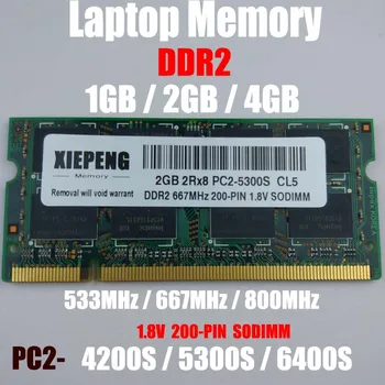 Laptop 2GB 2Rx8 PC2-5300S 667MHz DDR2 RAM 4GB DDR2 800MHz PC2 6400S 1GB Notebook-Suport de Memorie DDR2 533mhz PC2 - 4200S Calculator