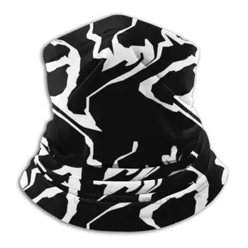 Ondulat Linii Albe Batic Eșarfă Masca Eșarfe Gât Mai Cald Pălării Abstract Fundal Animale De Balet Pasăre De Culoare Neagră Dans Dansatoare