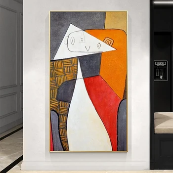 Rezumat Ulei pe Panza tablouri Picturi De Picasso Celebre Reproduceri, Postere și Abstract Wall Art Print pentru Living Decorul Camerei