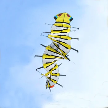 Transport gratuit de înaltă calitate, 3,5 m centipede(caterpillar) linie zmeu tesatura ripstop nylon jucării în aer liber weifang kaixuan zmeu fabrica