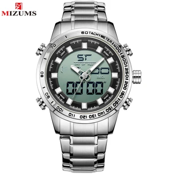 Top NOU de Lux de Brand MIZUMS Bărbați Sport Încheietura Ceas pentru Bărbați Militar Impermeabil Ceasuri pentru Bărbați din Oțel Complet LED Ceas Digital Ceas Masculin