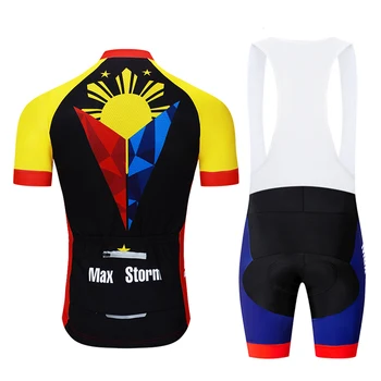 2019 Noua Echipa Filipine Ciclism Jersey Personalizate Drum de Munte Cursa de Sus max furtuna Reflectorizante, fermoar buzunar 4