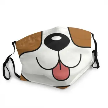 Unisex Adult Câine Beagle Masca De Fata Anti Ceata Desene Animate Capac Protecție Respiratorie Lavabil Gura-Mufla