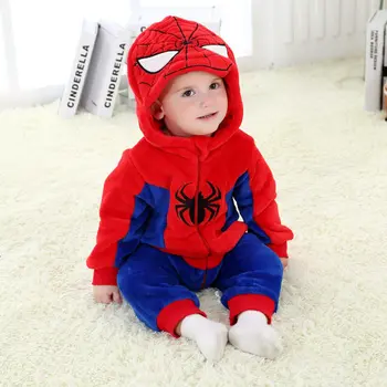 Copilul De Toamna Haine De Băiat Și Fată Romper Infant Toddler Homewear Desene Animate Pentru Copii Pijamale Pentru Copii Halloween-Costum De Super-Erou Costum