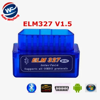 2016 ELM 327 1.5 V BT adaptor Funcționează Pe Android Cuplu Bluetooth Elm327 V1.5 Interfata OBD2 / OBD II Auto de Diagnosticare Scaner