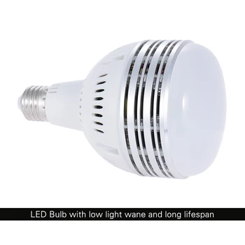 60W LED lumina Zilei Echilibrat E27 5400K Bec Studio de Modelare Lampa pentru Fotografie Video de Iluminat 100~250V