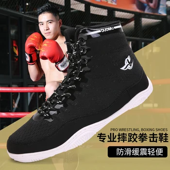 Noi Unisex Autentic Wrestling Pantofi Pentru Bărbați Pantofi De Formare Vaca Musculare Talpa Dantelă Sus Cizme, Adidași, Pantofi De Box Profesionist